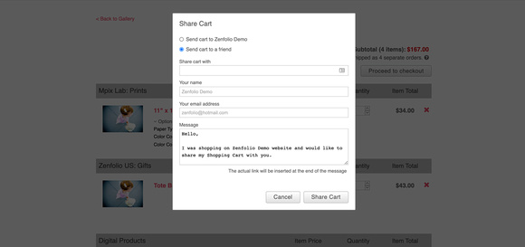 Share: Email a Cart
